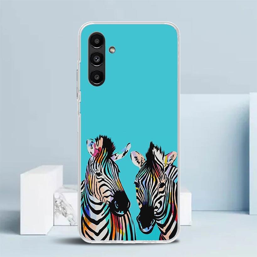 Zebra Stripe Black White Phone Case For Samsung Galaxy A17 A37 A57 A16 A15 A14 A13 A56 A55 A54 A53 A36 A35 A34 A33 A26 A25 A24 A