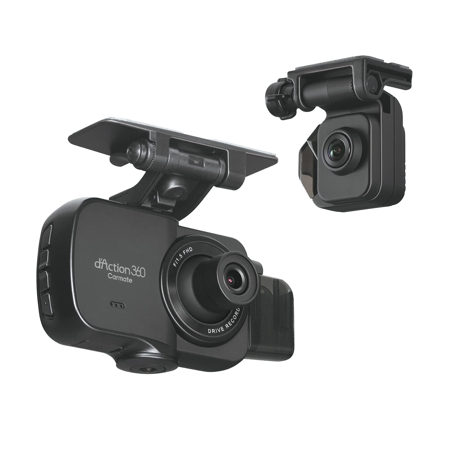 

CARMATE Drive Recorder Front and Rear 2 Cameras Equipped with 3 LCD rear high photography Daction DC4000R front_upper [ARF + 360°] cameras, display,