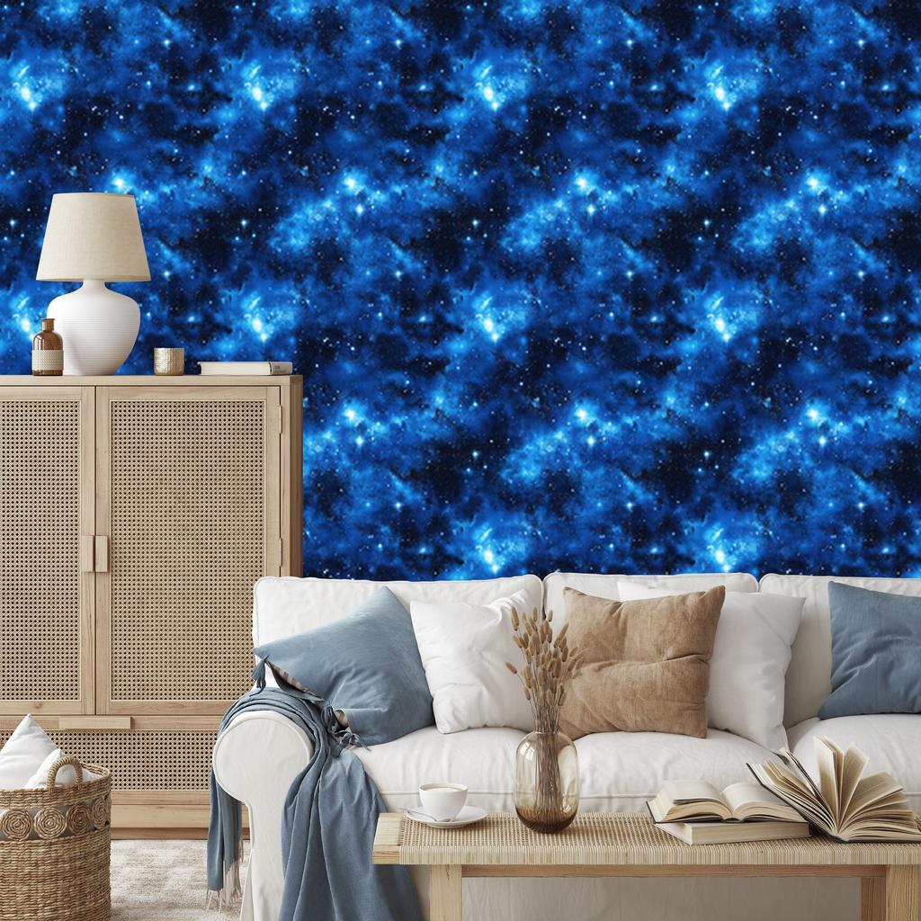 Watercolor Galaxy Wallpaper Blue and Navy Blue, Navy Blue Background 50x1000