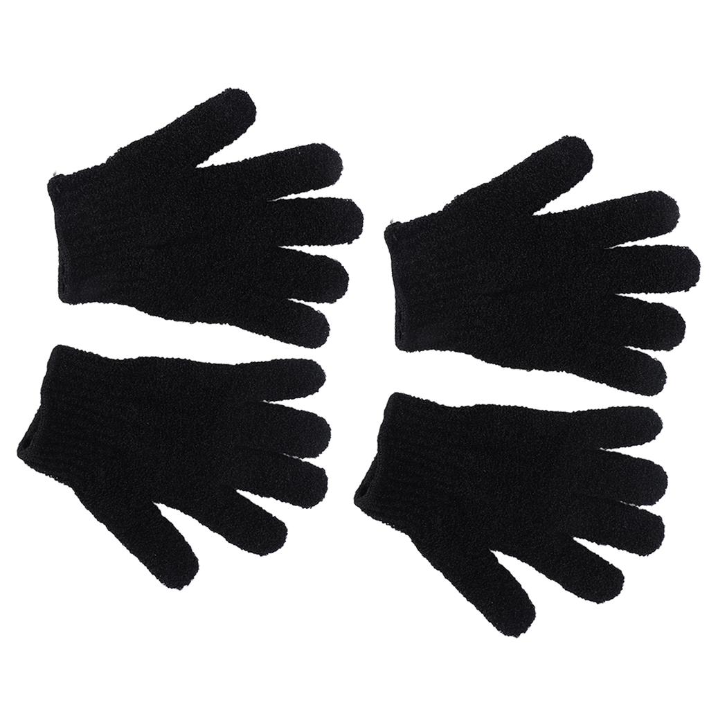 4PCS Hair Color Gloves Reusable Hair Dye Gloves Protection Oil Proof Profession Hair Bleach Gloves for Barbershop Black