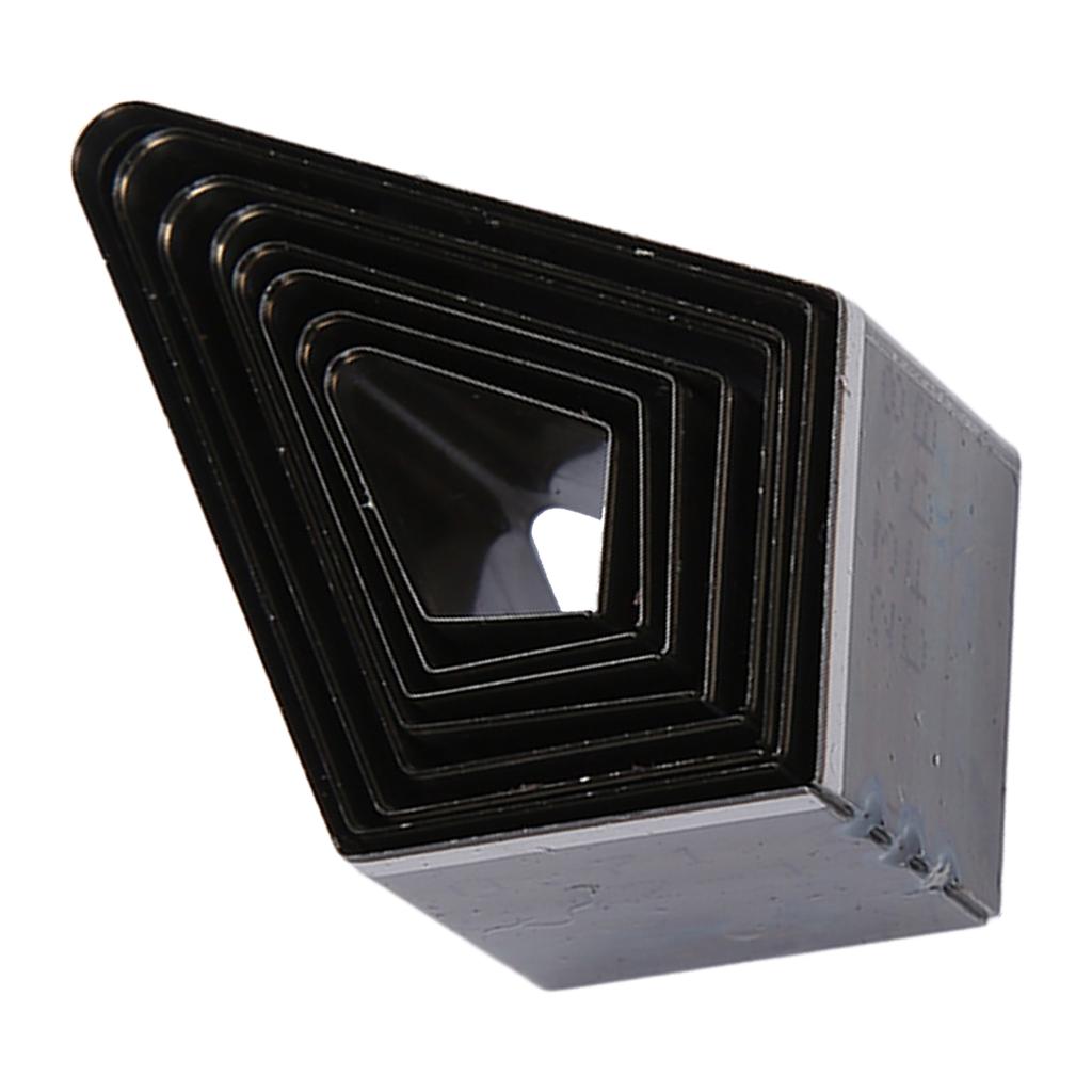 8Pcs Leather Die Cutter Template Cutting Mold Diamond Shape High Carbon Steel Hollow Punching Tool for DIY Craft