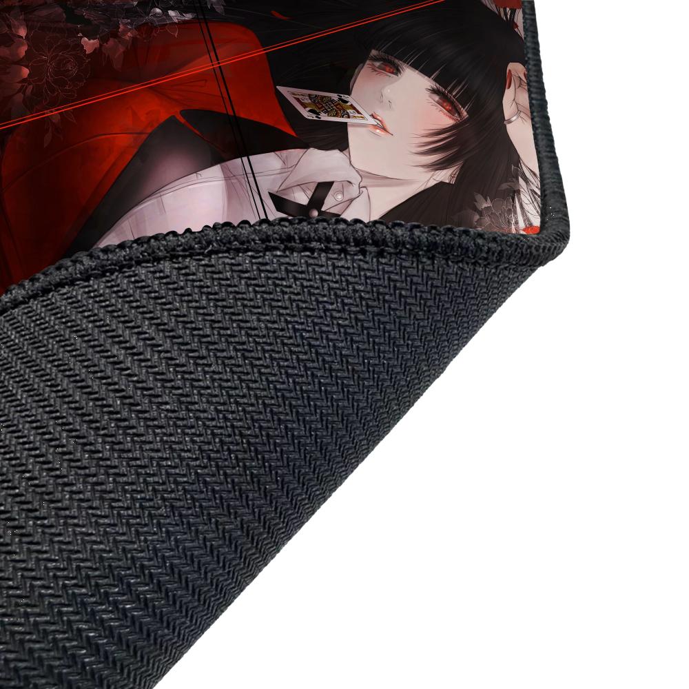 Kakegurui Jabami Yumeko Anime Anti-Slip Speed Version Game Computer Keyboard Office Table Mat Gaming Mouse Pad