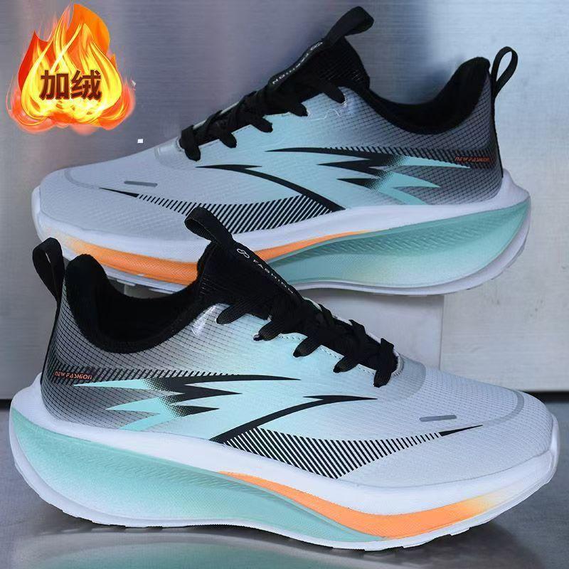 Ultra light velvet warm leather surface waterproof casual running winter cotton shoes youth soft sole non-slip sports shoes 39