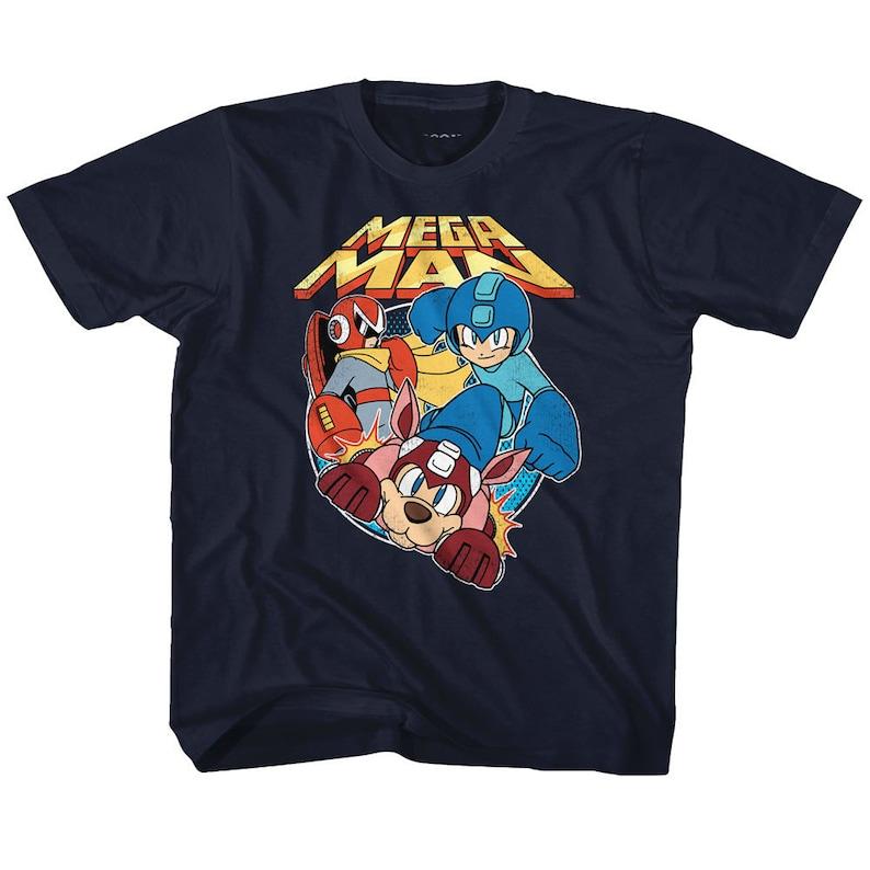 Mega Man Flat Colors Navy Toddler T-Shirt 120