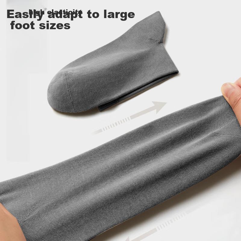 [100% Cotton] Pure Cotton Socks for Men, Mid-Calf, Ammonia-Free, High-Elasticity, Soft, Odor-Resistant, Breathable, Business Casual Men's Socks