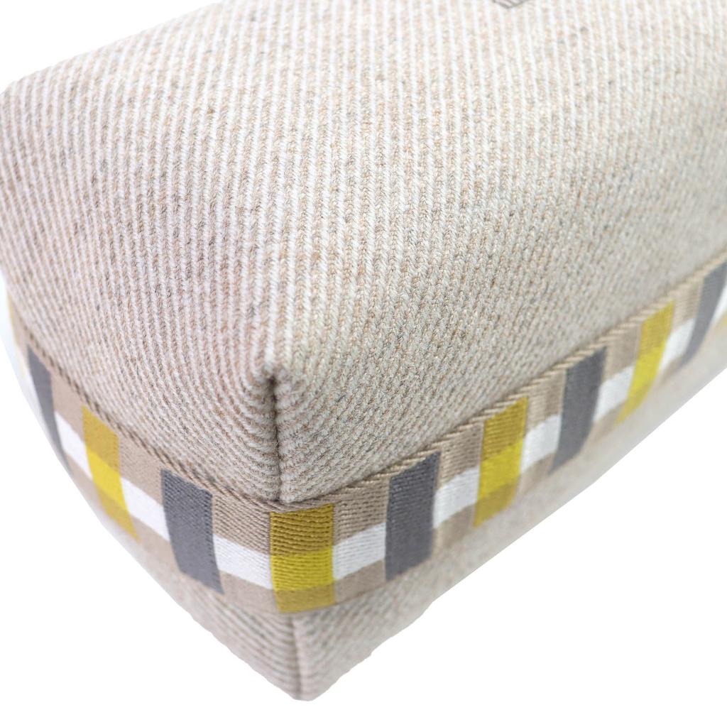 Pristine HERMES Pouch BRIDE A BLACK PM OC Serie Button Handbag wool Women Used