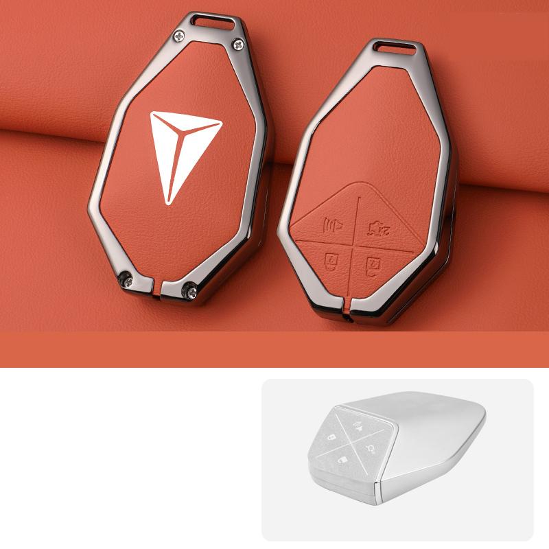For Changan Deepal S07 S7 Car Keychain Protective Shell Car Key Holder Key Case Cover Smart Key Fob Bag Protector
