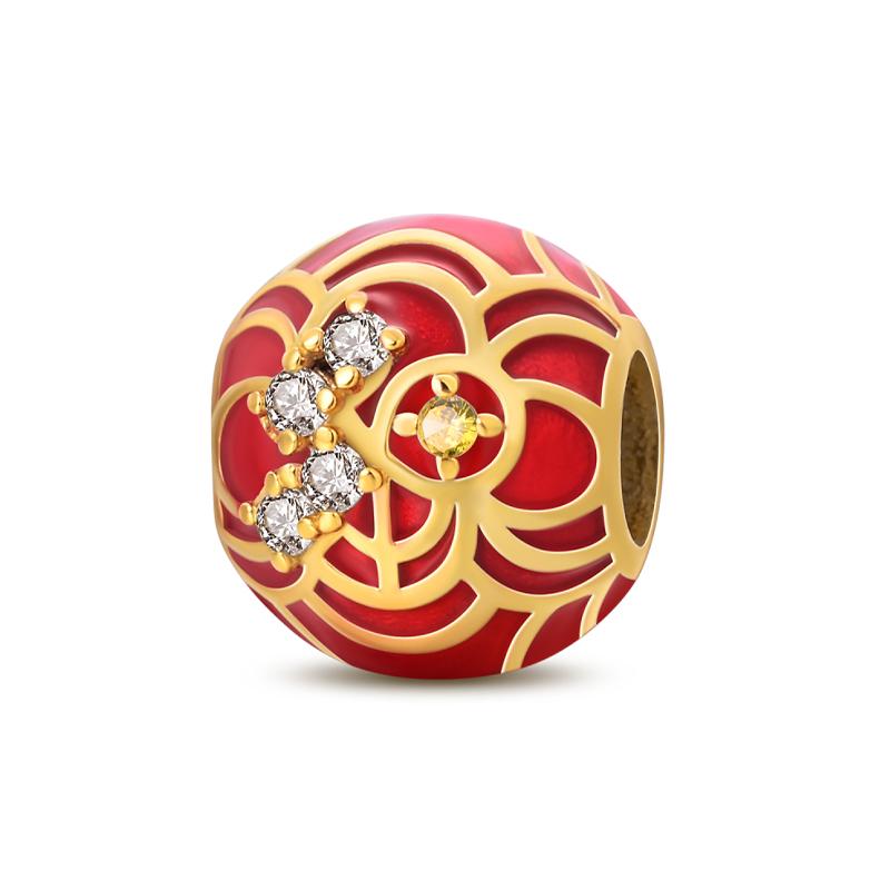 925 Silver Color God of Wealth Lucky Cat Lantern Lion Dance Charms Beads Fit Qikaola Bracelet DIY New Year's Jewelry