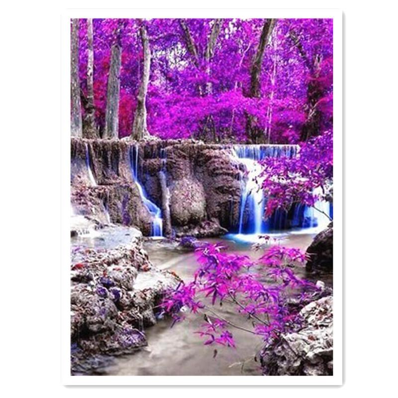 

Huacan Алмазная картина Пейзаж 5D Алмазная картина Полная дрель Набор для вышивания Алмазная живопись Полный набор сверл Горный хрусталь Full Square 50*50 cm