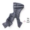 Conjunto de Chapéu e Cachecol Feminino em Cashmere Puro Macio com Capuz - Aconchegante Tricô de Outono/Inverno