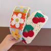 Crochet Knitted Kids Headband Colorful Children Hair Band Sweet Wide Hair Hoop  Daily