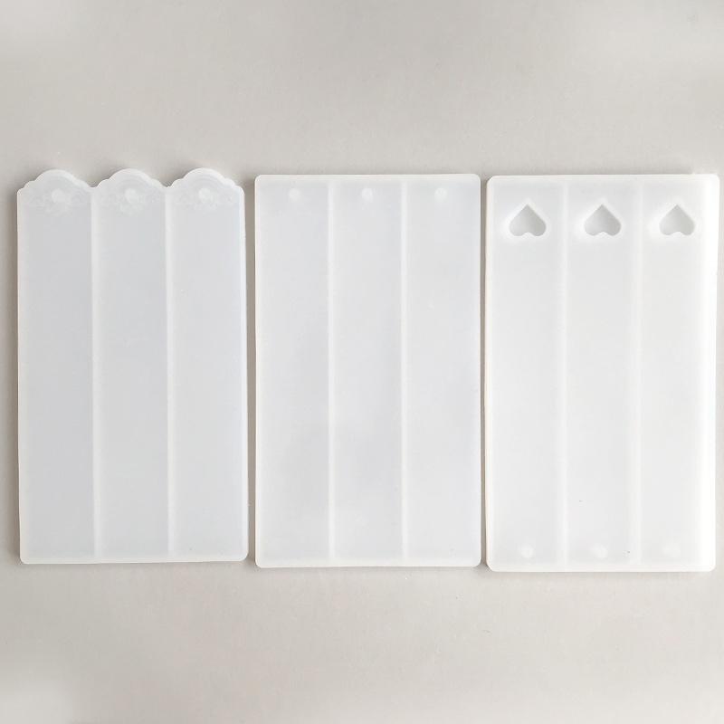 1Pc Rectangle Bookmark Silicone Mold Rectangle Bookmark Epoxy Resin Casting Molds For Diy Epoxy Resin Crafts Making Tools For Re