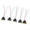 5 Pieces Automotive H9 Headlight Fog Harness Female Socket Adapter