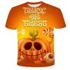 Halloween 3D Digital Printing Tee Shirts Men's Women's Loose Casual Short Sleeve T-shirt