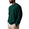 Herren Lockere Passform Rundhals Sweatshirt T-Shirt, Farbe Vielseitiges Lässiges Oberteil für den Arbeitsweg