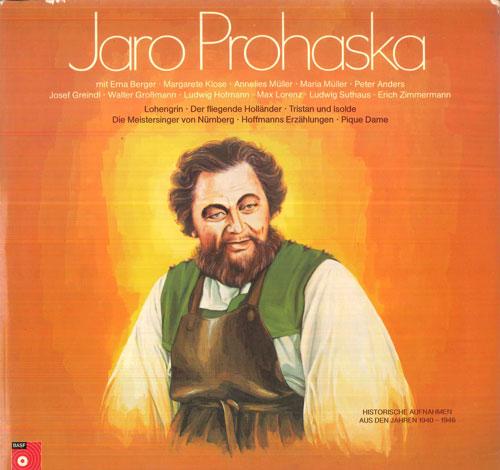 LP Record JARO PROHASKA - Jaro Prohaska Opernarien 22220273 BASF 1974 Germany Classical Used