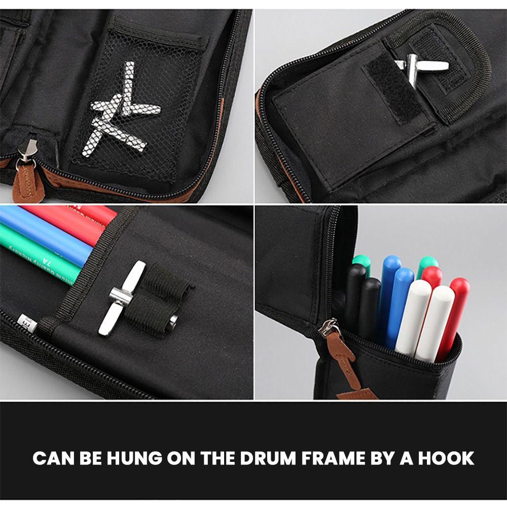 Large Capacity Drumstick Storage Pouch Portable Drum Stick Holder Drumstick Protector Case