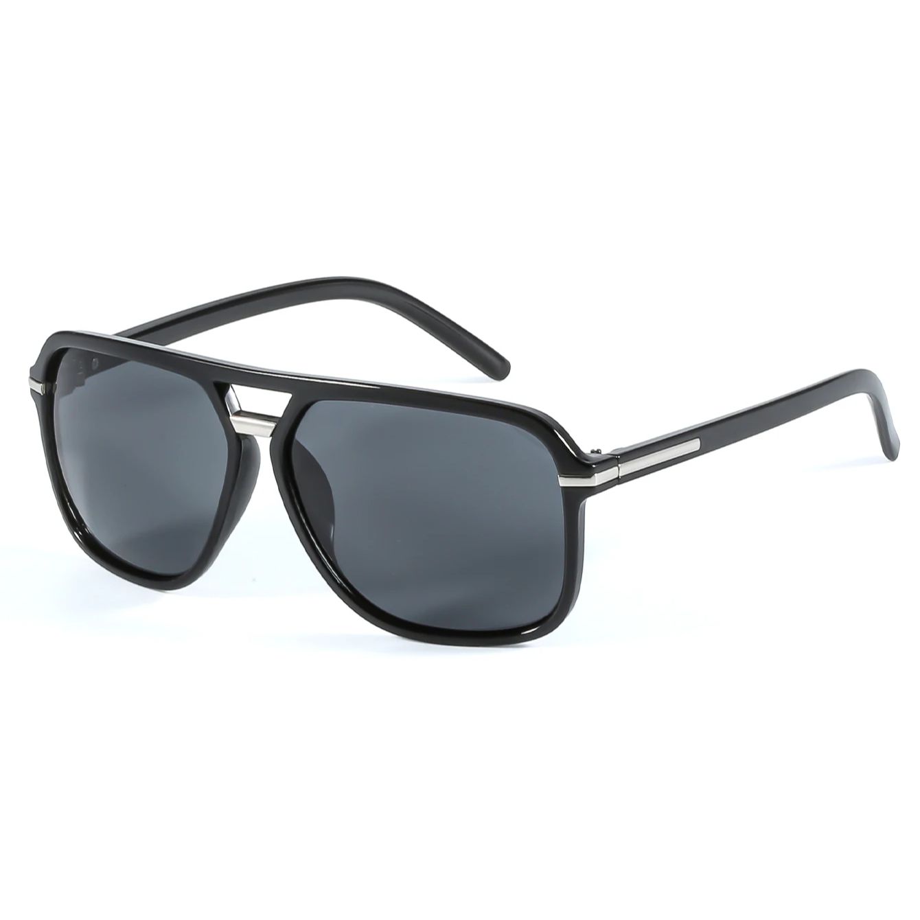 

2pcs Women s large frame two-in-one set fashion glasses чёрный