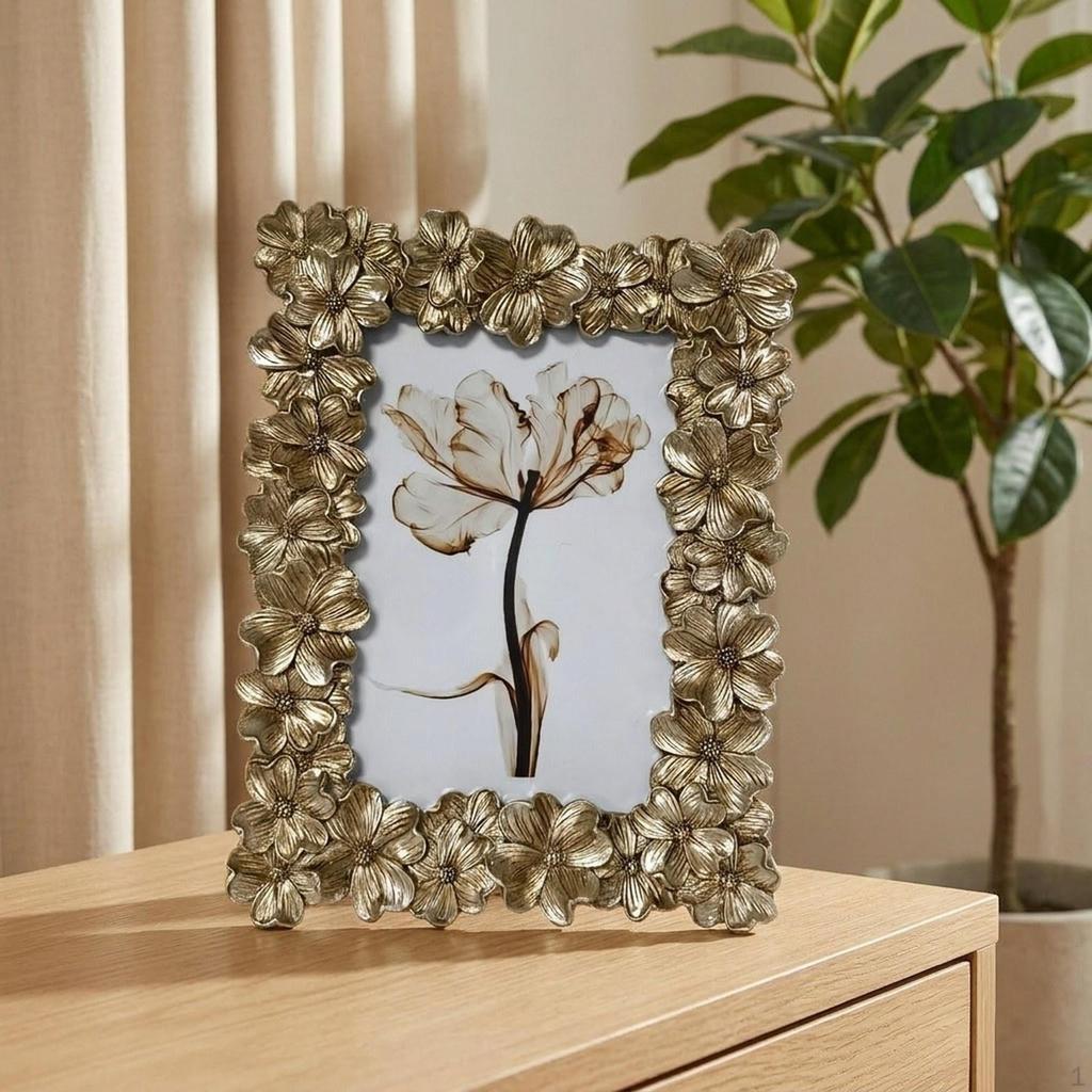 Photo Frame Home Decoration Elegant Portable Art Tabletop Picture Display for Wedding