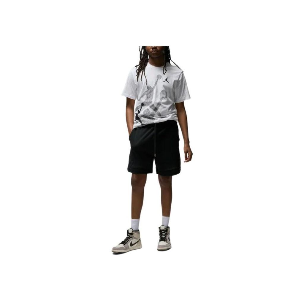 Jordan T-Shirt mit Grafikdruck, Rundhalsausschnitt, kurze Ärmel, Herren-Tops, Weiß FN6026-100