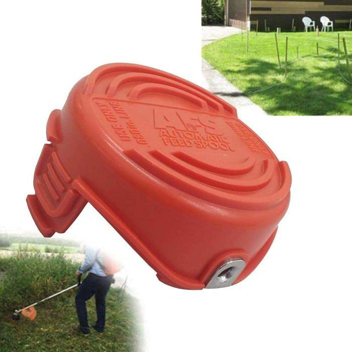 Capuchon bobine coupe-herbe - AIMOONSA - Black+Decker GL7033/8033/9035 - ABS haute résistance - Sans outil - Rouge