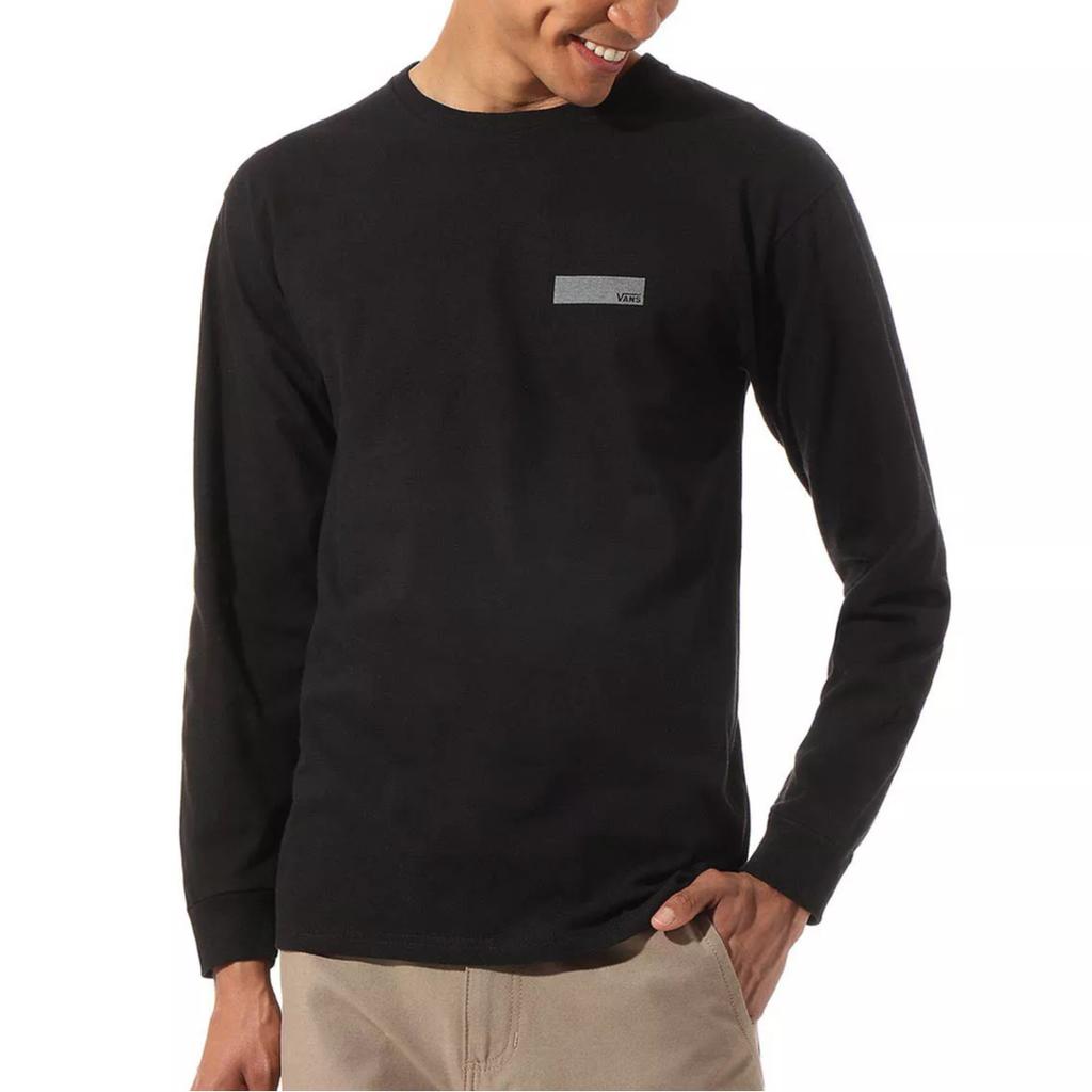 Vans Comfortable Soft Breathable Long Sleeve T-Shirt Unisex Tops Black VN0A49U1BLK