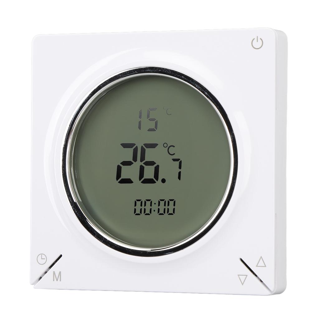 Smart Digital Thermostat with LCD Screen 16A Electric Heating Thermostat with Memory Function Room