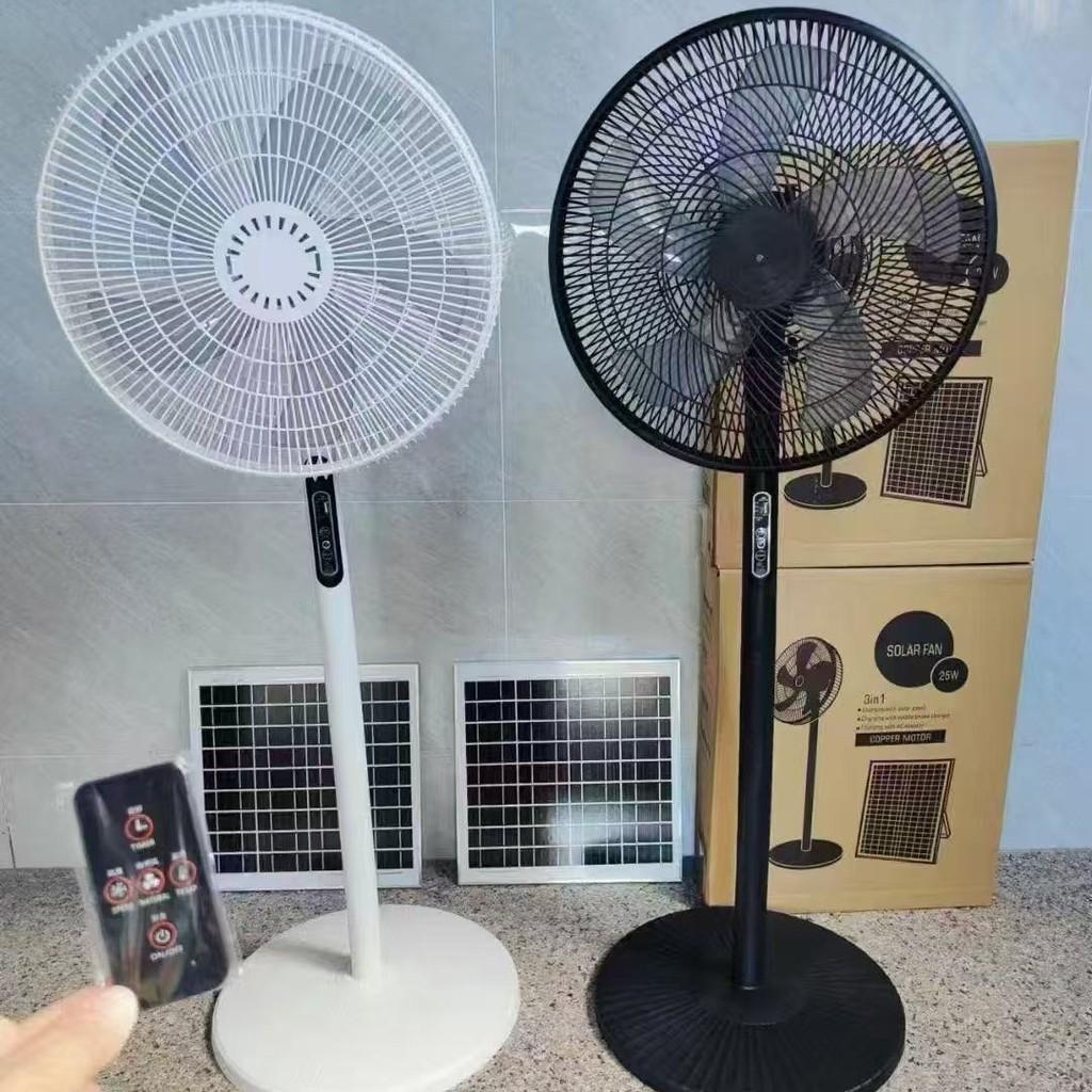 16 İnç Büyük Rüzgar Enerjili Elektrikli Fan Akıllı Dokunmatik Kontrollü Yer Fanı Kablosuz Taşınabilir Güneş Enerjili Şarjlı Fan