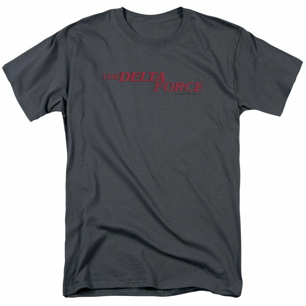 

26 Delta Force Distressed Logo T Shirt Mens Licensed War Movie Tee McCoy Charcoal Unisex T-Shirt M