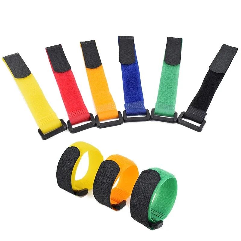 Ready Stocked 10pcs Fishing Rod Tie Holder Strap Suspender Fastener Hook Loop Ties Belt Strapping Wrap Band Outdoor Fish Tool