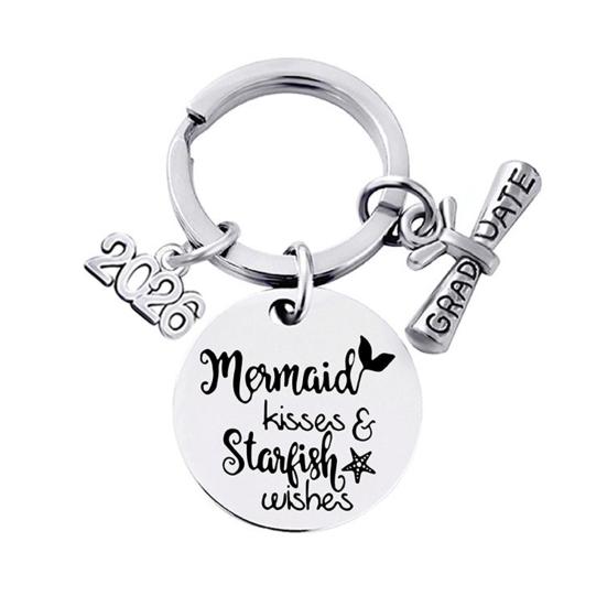 Keychain Pendant Class of 2026 Durable Stainless Steel Keepsake Nursing Law Students Keychain