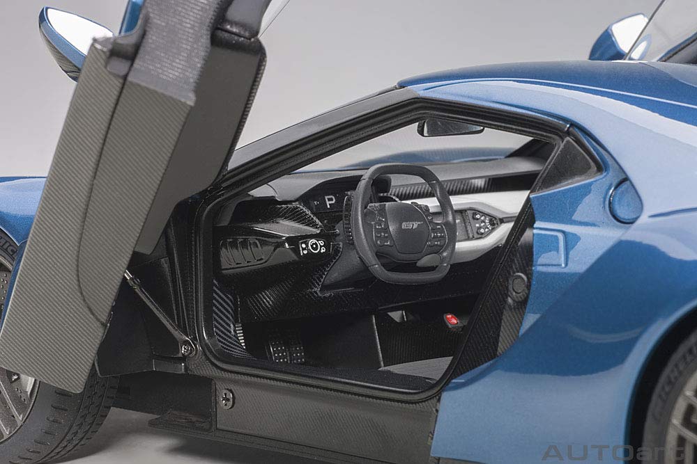 AUTOart Scale Ford GT 2017 Metallic Blue Finished Product 1/18