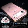 For iPhone Air Case Compatible with MagSafe Matte Kickstand Hybrid Phone Cover Small Wavy Edge