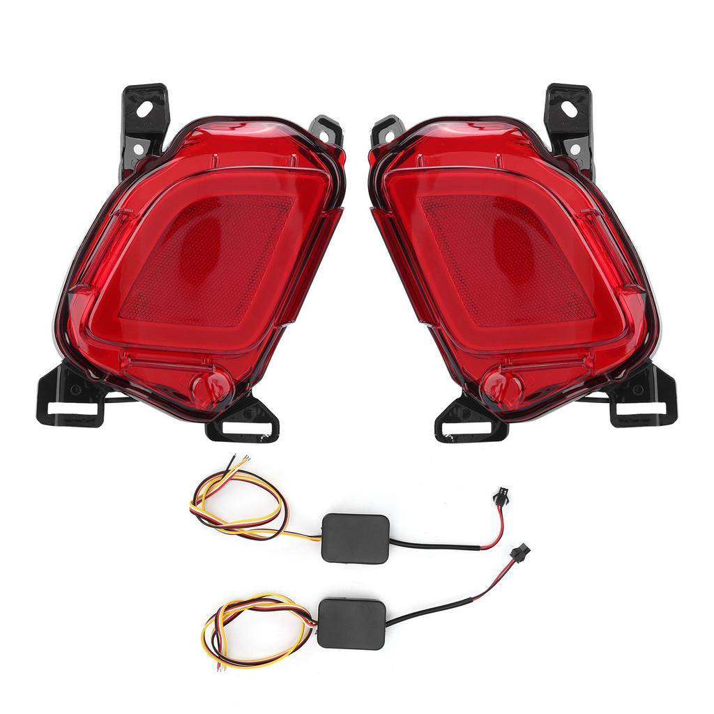 Pair Taillight Rear Turn Signal Brake Lamp LED Warning Reflector Red Lens for Highlander 2015‑2017