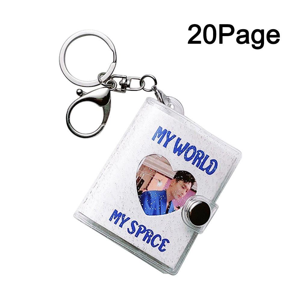 20 Pockets Photos Holder PVC Name Card Book Mini Mini Photo Albums