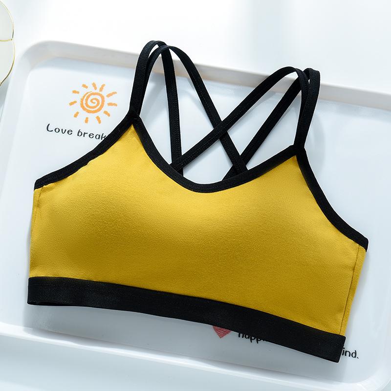 anti-light tube top women's fixed cup integrated type without steel ring, beautiful back, thin shoulder straps, chest-wrapped breathable underwear