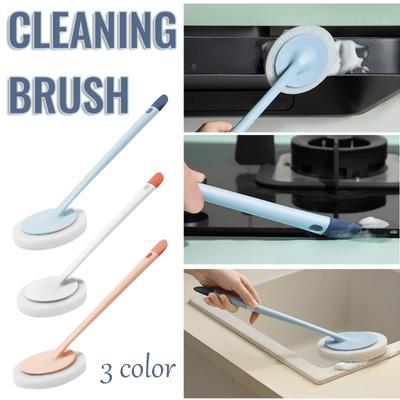 Multifunctional  Prpose Long-Handled Cleaning Brush Sponge Brush