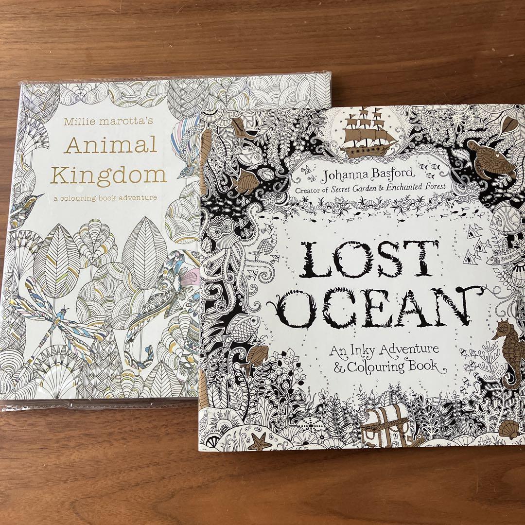 

[USED] Imported products, coloring books, coloring books, foreign books