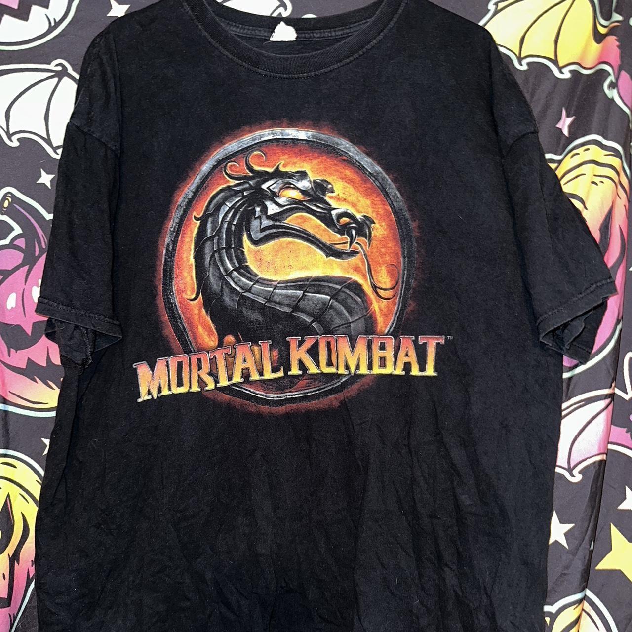 Vintage 00s Black Mortal Kombat Logo Classic Black Unisex Tshirt S-5XL WA3338 Unisex T-Shirt XL