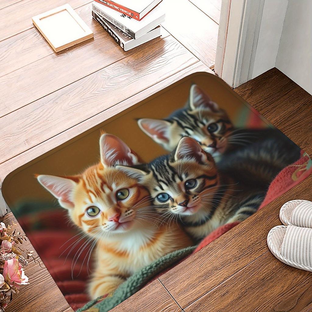 1PC Tranquil Waters Kitchen Rug Non-Slip Door Mat Pop design Bathroom Rug Bath Mat Carpet for Home Sink Laundry ecoreeree