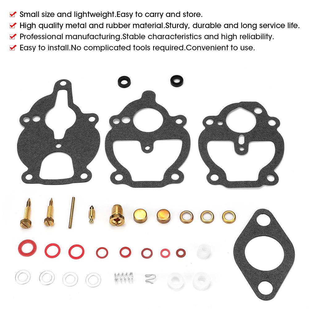 R121 Metal Rubber Professional Carb Carburetor Rebuild Repair Kit Set Fits for Farmall K2112 IH Wisconsin Allis Oliver