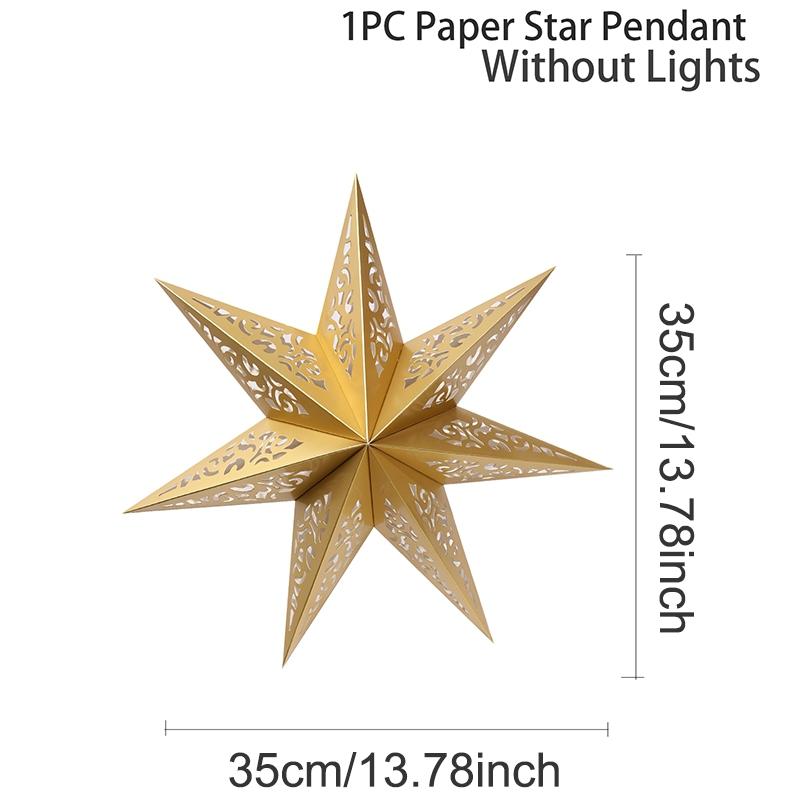 

Hollow Out Paper Star Lantern Hanging Star Lampshade Merry Christmas Decorations for 2026 Home Christmas Ornaments New Year 2026