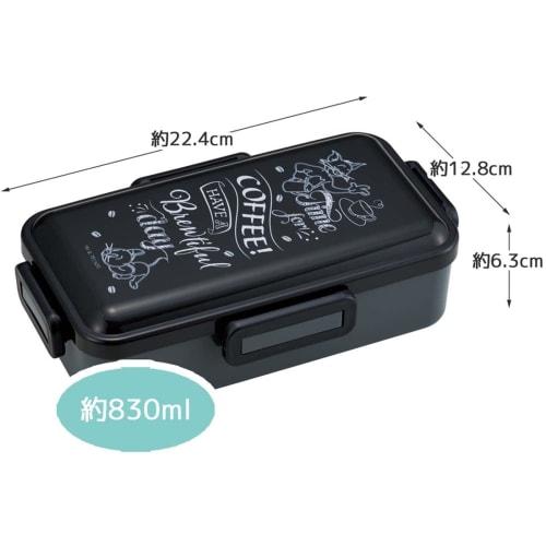 Skater Bento Box 830ml Antibacterial Fluffy Lunch Box Large Capacity L Men's Tom & Jerry Coffee Made in Japan PFLB8AG-A