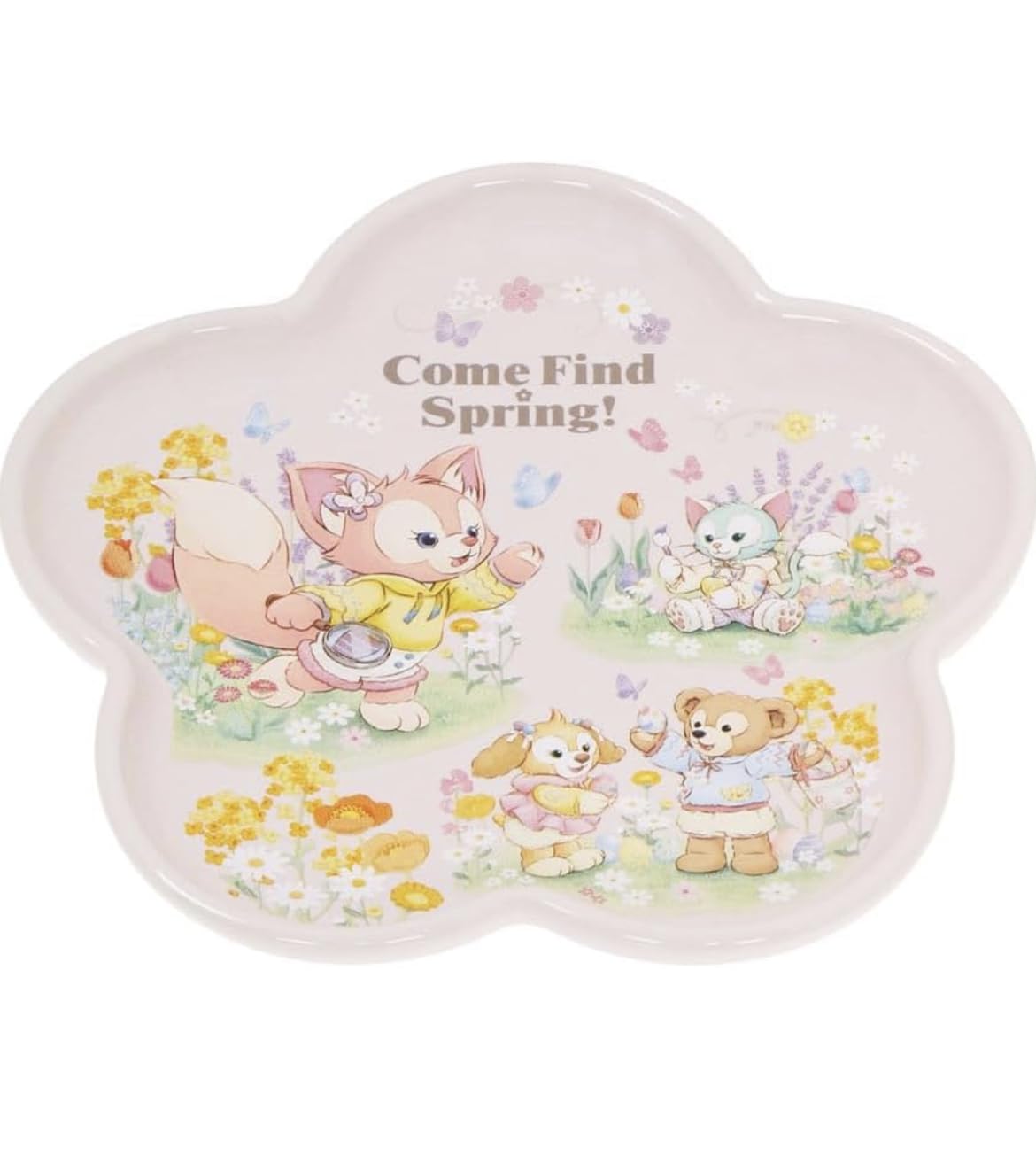 

Duffy & Friends Souvenir Plate: Come Find Spring! Tokyo Disney Resort Exclusive Easter Egg Hunt Plate (Spring)