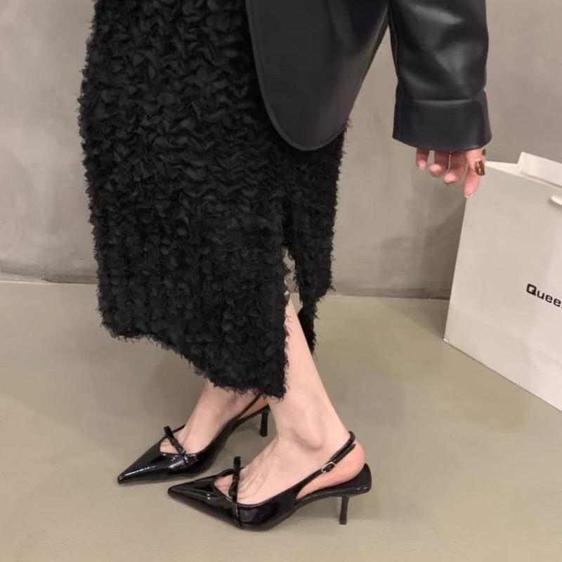 

Fashion Summer High Heel Women Sandals Fashionable Butterfly-knot Dress Singbacks Pumps Elegant Party Wedding Female Shoes Zapatos Mujer 35