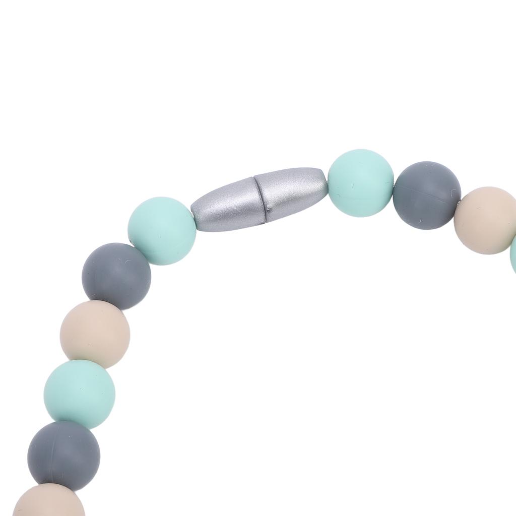 2pcs Sensory Necklaces 19.69in Silicone Necklace Adjustable Strap Fashionable Sensory Toy for Children