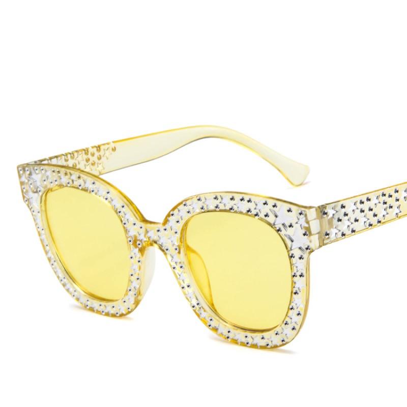 Vintage Woman Cat Eye Sunglasses Stars Sunglasses For Women Fashion Sun Glasses Brand Designer Eyewear Uv400
