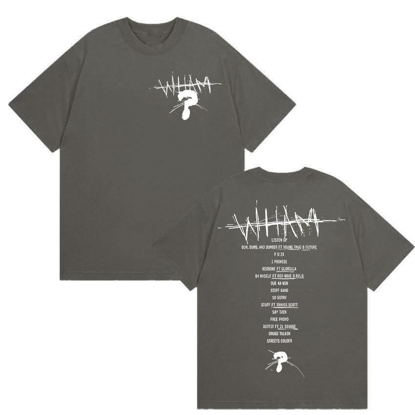 

Rapper Lil Baby Wham World Tour Print T Shirts Men High Quality Fashion Cotton Tshirt Retro Hip Hop Oversized Tshirt 4XL
