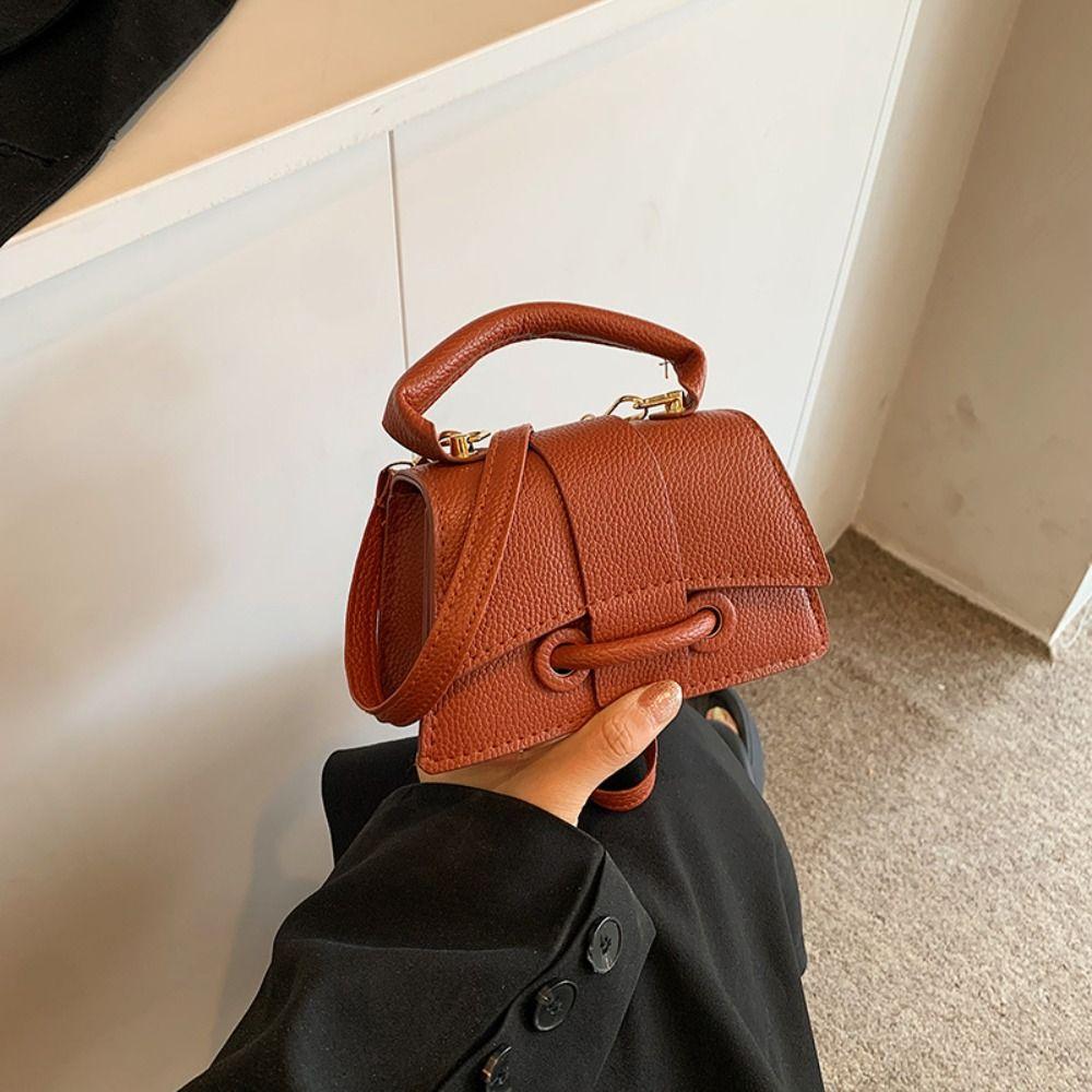 Solid Color Mini Coin Purse Handbag Women's Shoulder Bag Casual Chic Crossbody Bag  Women