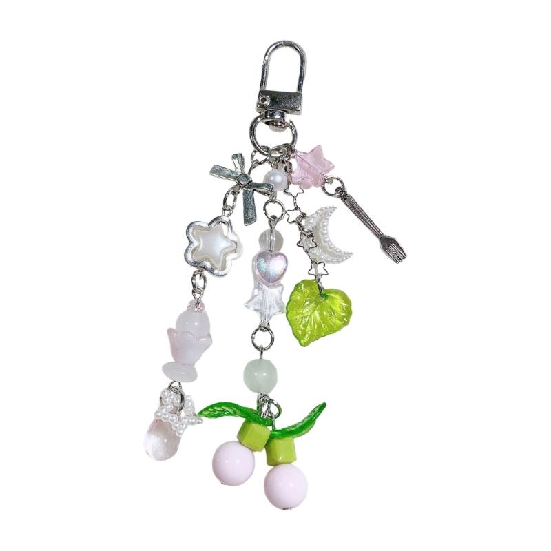 Unique Cherry Keychain Pendant Suitable For Trendsetters Looking To Enhances Their Look With A Playful Touch